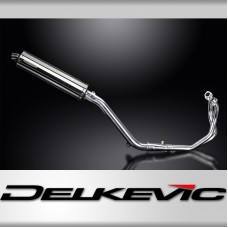 HONDA CRF1000L AFRICA TWIN 16-19 FULL EXHAUST 450mm STAINLESS OVAL BSAU SILENCER