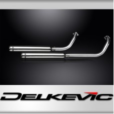 HONDA VT750 SHADOW SPIRIT 08-18 FULL 2-2 EXHAUST 550mm CUSTOM SILENCER BULL NOSE