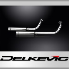 HONDA VT750 SHADOW SPIRIT 08-18 FULL 2-2 EXHAUST 410mm CUSTOM SILENCER BULL NOSE