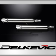 HONDA VTX1300C 01-09 VTX1300R-T 08-09 550mm CUSTOM SILENCER EXHAUST SLASH CUT  