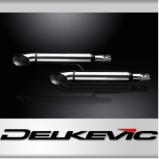 HONDA VTX1300C 01-09 VTX1300R-T 08-09 410mm CUSTOM SILENCER EXHAUST TURN OUT  