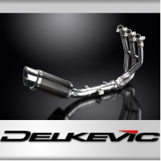 TRIUMPH STREET TRIPLE 675 13-16 DECAT FULL 3-1 EXHAUST 200mm ROUND SILENCER