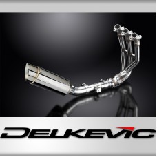 TRIUMPH STREET TRIPLE 675 13-16 DECAT FULL 3-1 EXHAUST 200mm ROUND SILENCER