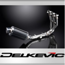 TRIUMPH STREET TRIPLE 675 13-16 DECAT FULL 3-1 EXHAUST 225mm OVAL SILENCER