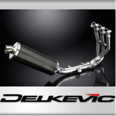 TRIUMPH STREET TRIPLE 675 13-16 DECAT FULL EXHAUST System 350mm OVAL CARBON