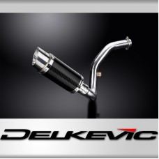 BMW G310R G310GS 2017-20 DECAT EXHAUST SYSTEM 200mm CARBON ROUND SILENCER