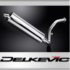 BMW G310R G310GS 2017-20 DECAT EXHAUST SYSTEM 450mm STAINLESS OVAL BSAU SILENCER