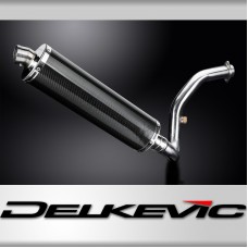 BMW G310R G310GS 2017-20 DECAT EXHAUST SYSTEM 450mm CARBON OVAL BSAU SILENCER