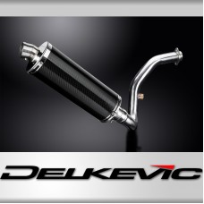 BMW G310R G310GS 2017-20 DECAT EXHAUST SYSTEM 350mm CARBON OVAL BSAU SILENCER 