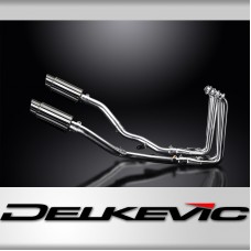 YAMAHA FJR1300 01-05 DECAT FULL 4-2 EXHAUST 200mm STAINLESS ROUND SILENCERS