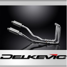 YAMAHA FJR1300 01-05 DECAT FULL 4-2 EXHAUST 225mm STAINLESS OVAL SILENCERS