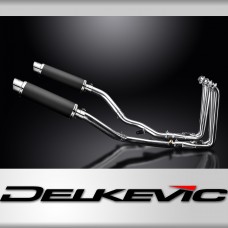 YAMAHA FJR1300 01-05 4-2 EXHAUST SYSTEM 350mm CARBON ROUND SILENCER BSAU SILENCE