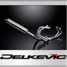 HONDA VFR800X CROSSRUNNER 11-14 FULL EXHAUST 450mm STAINLESS OVAL SILENCER