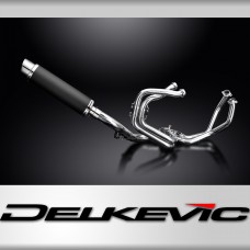 HONDA VFR800X CROSSRUNNER 11-14 FULL EXHAUST 350mm CARBON ROUND SILENCER