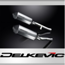 Suzuki GSX1400 2001-2004 Delkevic 260mm X-Oval Titanium Exhaust Silencer Can Kit