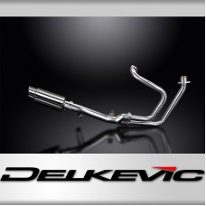 HONDA NT650V DEAUVILLE 98-05 200mm STAINLESS ROUND SILENCER FULL EXHAUST SYSTEM