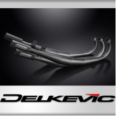 Suzuki GT750 1974-1977 L/M/A/B Expansion Chambers Exhaust Pipes Ceramic Black