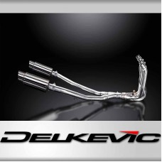 KAWASAKI ZZR1400 08-11 4-2 EXHAUST SYSTEM 200mm STAINLESS ROUND SILENCERS