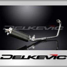 HONDA CBF250 2004-2012 FULL EXHAUST SYSTEM 350mm CARBON OVAL BSAU SILENCER