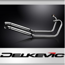 Triumph Street Cup 900 17-19 Full Exhaust 2-2 550mm Turn Out Silencers Stainless