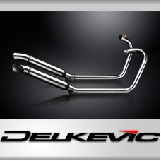 Triumph Street Cup 900 17-19 Full Exhaust 2-2 410mm Turn Out Silencers Stainless