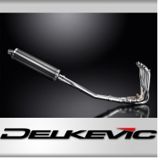 KAWASAKI GTR1400 07-20 COMPLETE EXHAUST SYSTEM 450mm OVAL CARBON SILENCER