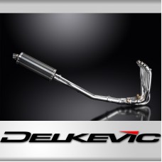 KAWASAKI GTR1400 07-20 COMPLETE EXHAUST SYSTEM 350mm OVAL CARBON SILENCER