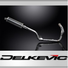 TRIUMPH TIGER 800 2010-19 EXHAUST SYSTEM 350MM CARBON OVAL SILENCER