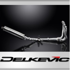 SUZUKI GSX-S1000F 2015-2020 450mm FULL EXHAUST OVAL STAINLESS BSAU SILENCER 