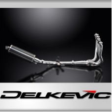 SUZUKI GSX-S1000F 2015-2020 350mm FULL EXHAUST OVAL CARBON BSAU SILENCER 