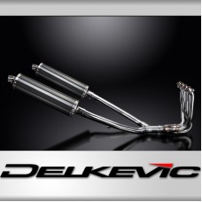 KAWASAKI ZZR1400 12-20 DECAT 4-2 EXHAUST 450mm CARBON OVAL BSAU SILENCERS
