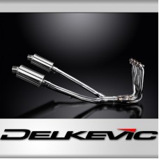 KAWASAKI ZZR1400 12-20 DECAT 4-2 EXHAUST 225mm STAINLESS OVAL SILENCERS