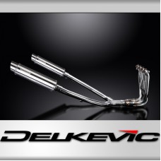 KAWASAKI ZZR1400 12-20 DECAT 4-2 EXHAUST 350mm STAINLESS ROUND BSAU SILENCERS