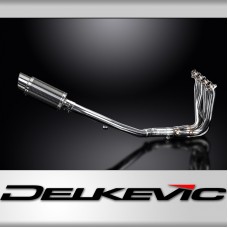 Kawasaki ZZR1400 ZX14 2012-2023 4-1 EXHAUST SYSTEM 200mm CARBON ROUND SILENCER