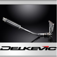 Kawasaki ZZR1400 ZX14 2012-2023 4-1 EXHAUST SYSTEM 350mm CARBON ROUND SILENCER