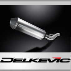Suzuki GSX1400 2005-2009 Delkevic 343mm X-Oval Titanium Exhaust Silencer Can Kit