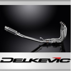 SUZUKI GSX1300R HAYABUSA 2008-20 4-1 EXHAUST SYSTEM 200mm CARBON ROUND SILENCER