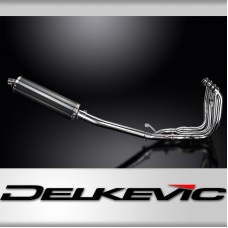 SUZUKI GSX1300R HAYABUSA 2008-2020 4-1 EXHAUST SYSTEM 450mm CARBON OVAL SILENCER