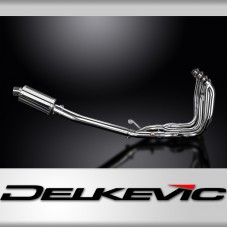 SUZUKI GSX1300R HAYABUSA 08-20 4-1 EXHAUST SYSTEM 225mm STAINLESS OVAL SILENCER