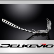 SUZUKI GSX1300R HAYABUSA 08-20 4-1 EXHAUST SYSTEM 350mm STAINLESS ROUND SILENCER