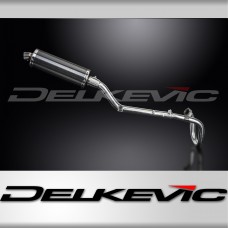 SUZUKI DRZ400S DRZ400SM FULL EXHAUST SYSTEM 350mm CARBON OVAL BSAU SILENCER 