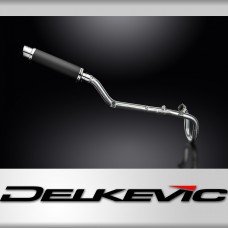 SUZUKI DRZ400S DRZ400SM FULL EXHAUST SYSTEM 350mm CARBON ROUND BSAU SILENCER 