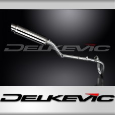 SUZUKI DRZ400S DRZ400SM FULL EXHAUST SYSTEM 350mm STAINLESS ROUND BSAU SILENCER