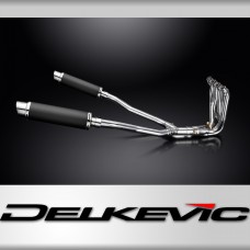 KAWASAKI GTR1400 07-20 COMPLETE 4>2 EXHAUST SYSTEM 350mm ROUND CARBON SILENCE