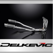 KAWASAKI GTR1400 07-20 COMPLETE 4>2 EXHAUST SYSTEM 200mm ROUND CARBON SILENCE