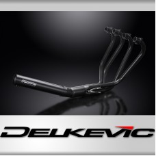 HONDA CB550K 1977-78 FULL 4-1 CERAMIC BLACK EXHAUST CLASSIC STRAIGHT SILENCER