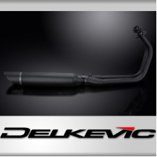 Kawasaki Vulcan S EN650 15-21 Full Exhaust 2-1 Ceramic 410mm Slash Cut Silencer