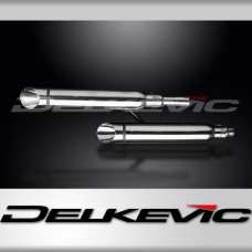 HONDA VT1100C2 2000-2007 410mm CUSTOM SILENCER EXHAUST KIT SLASH CUT 