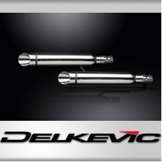 HONDA VTX1300C 01-09 VTX1300R-T 08-09 410mm CUSTOM SILENCER EXHAUST SLASH CUT  