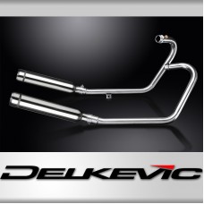 TRIUMPH BONNEVILLE BOBBER 2017-2022 FULL EXHAUST 410mm CUSTOM SILENCER BULL NOSE